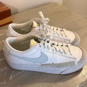 Nike White and Light Gray Sneakers